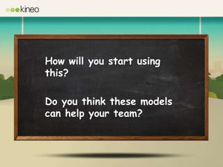 How will you start using
this?

Do you think these models
can help your team?
 