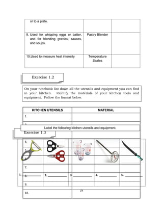 Learning module cookery 8 (week 1) | PDF