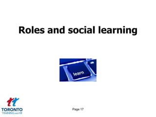 Roles and social learning




           Page 17
 