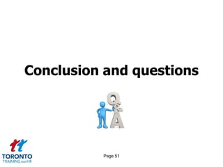 Conclusion and questions




          Page 51
 