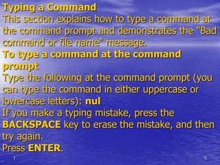 LEARNING MS DOS BASIC | PPSX