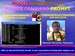 LEARNING MS DOS BASIC | PPT