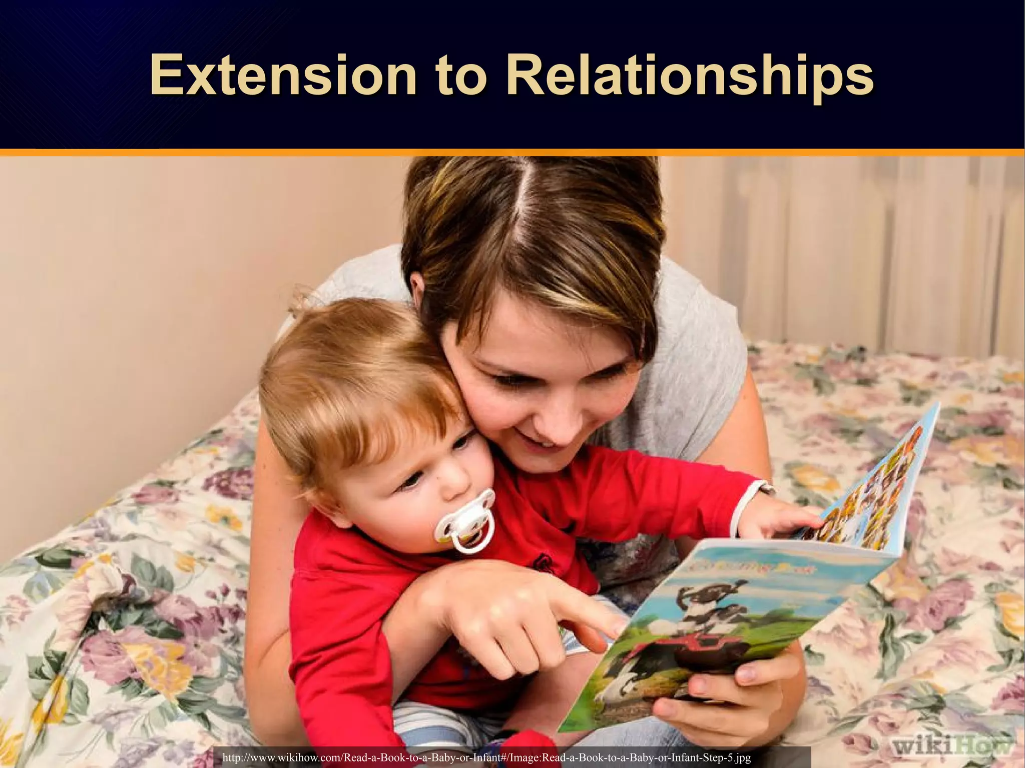 Extension to RelationshipsExtension to RelationshipsExtension to RelationshipsExtension to Relationships
http://www.wikihow.com/Read-a-Book-to-a-Baby-or-Infant#/Image:Read-a-Book-to-a-Baby-or-Infant-Step-5.jpg
 