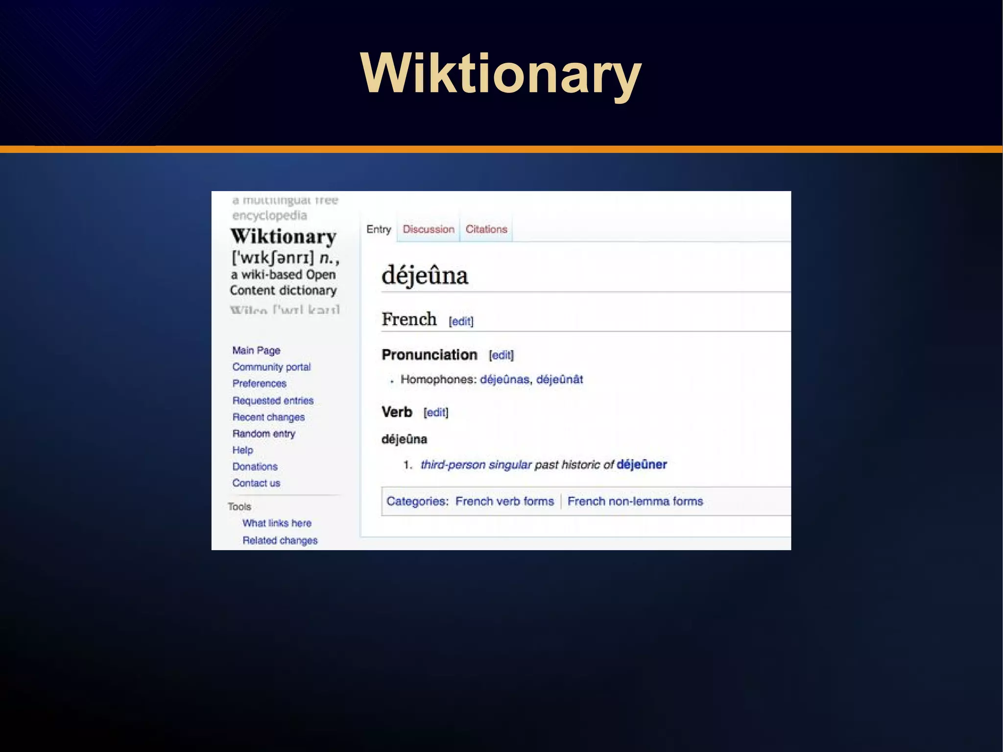 WiktionaryWiktionary
 