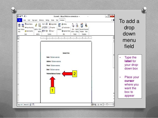 how to create a simple fillable form using microsoft word fillable form in word