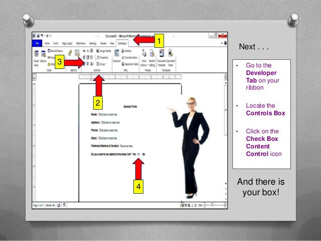 How to create a simple, fillable form using Microsoft Word