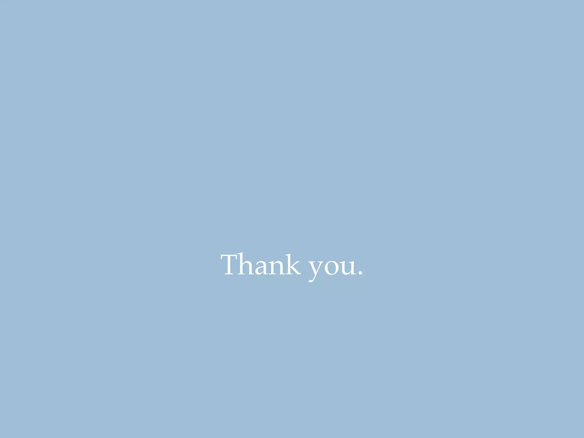 Thank you.
 