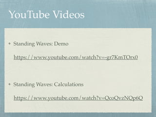visualize a standing wave with python - youtube Images... Standing Waves on a String | PDF