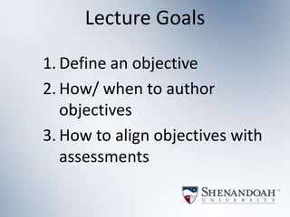 Learning objectives | PPTX