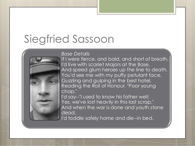 Essays on the hero by siegfried sassoon