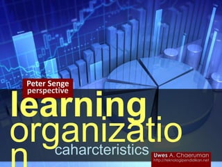 learning
organizatiocaharcteristics
Peter Senge
perspective
Uwes A. Chaeruman
http://teknologipendidikan.net
 