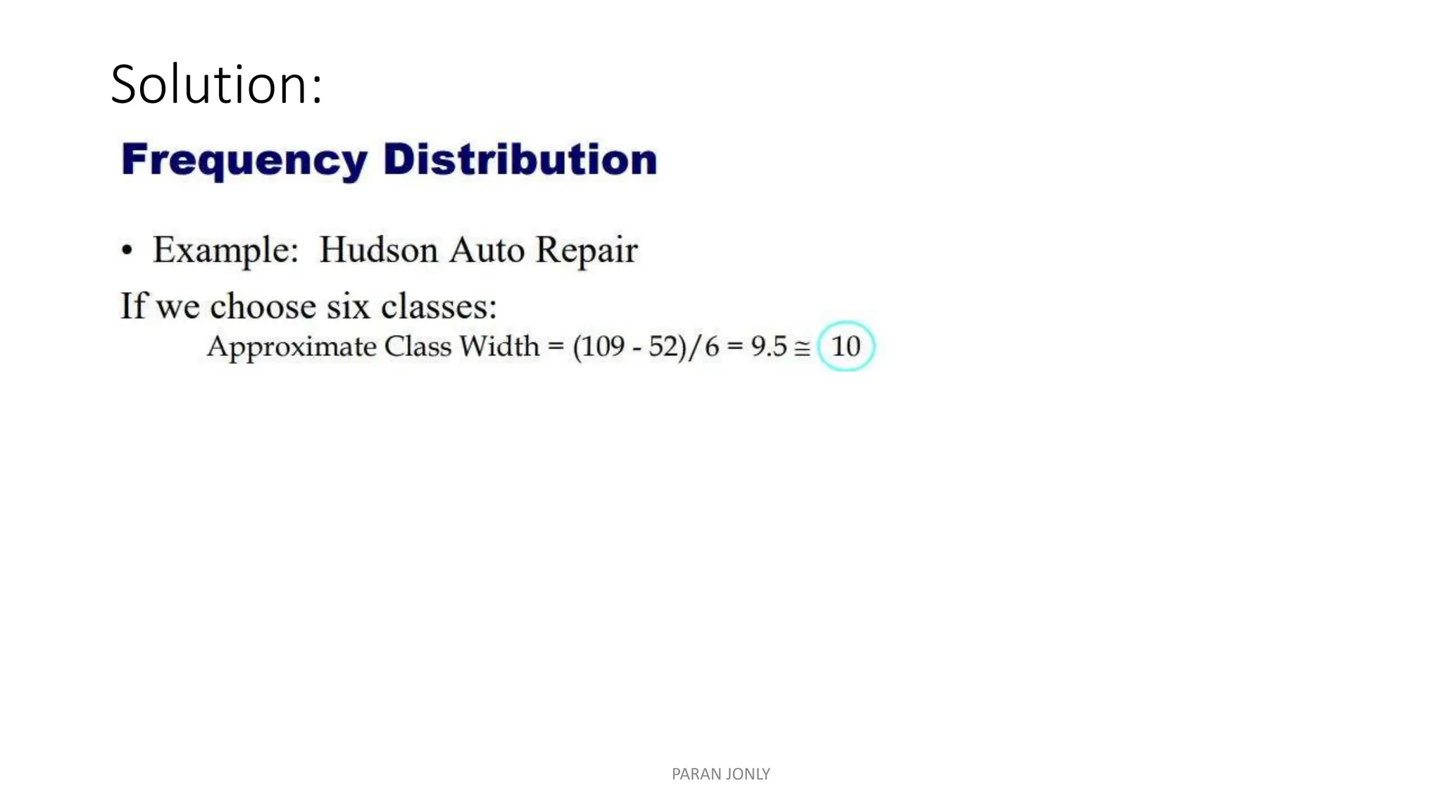 Solution:
PARAN JONLY
 