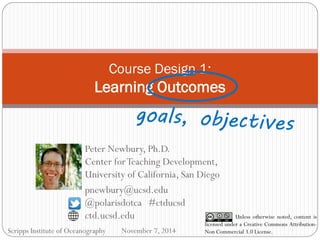 SIO Workshop: Course Design 1 - Learning outcomes | PDF
