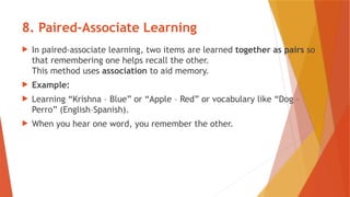 LEARNING PART 1. SHILPA HOTAKAR PSYCHOLOGY NOTES pptx | PPTX