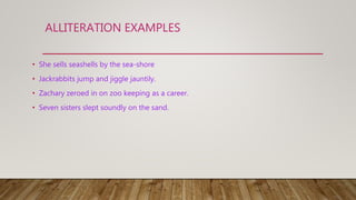 Alliteration Using Fish Examples Learning poetry | PPTX