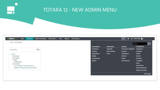 TOTARA 12 - NEW ADMIN MENU
 