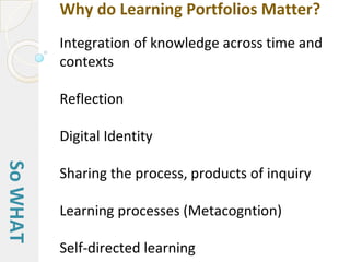 Learning portfolio presentation | PPTX