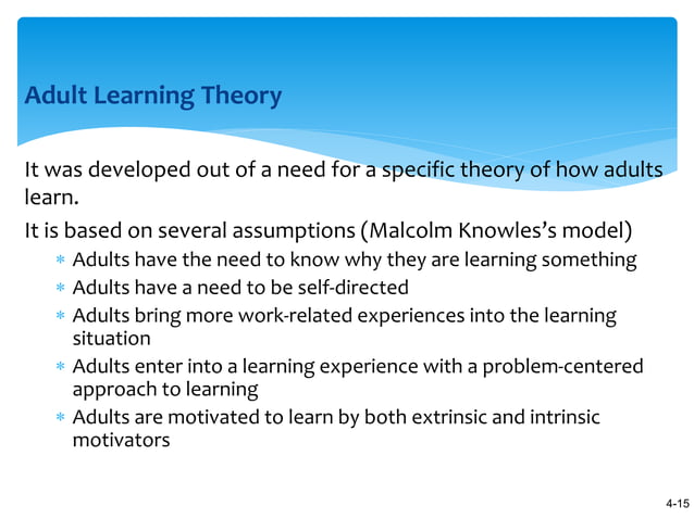 Learning Theories and Program Design | PPT