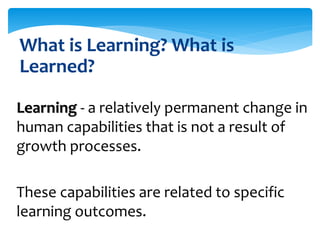 Learning Theories and Program Design | PPTX