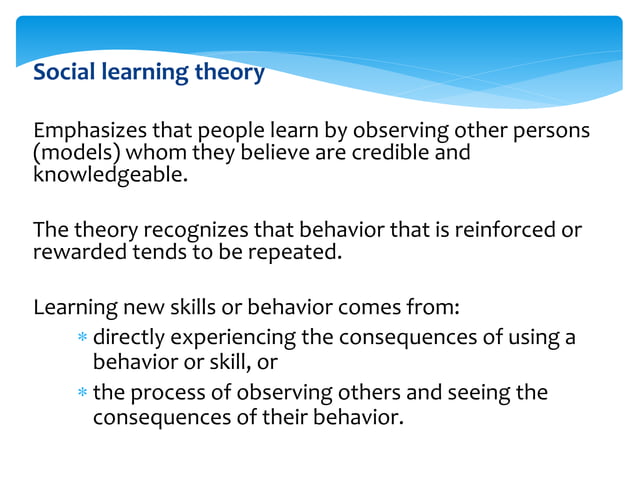 Learning Theories and Program Design | PPT