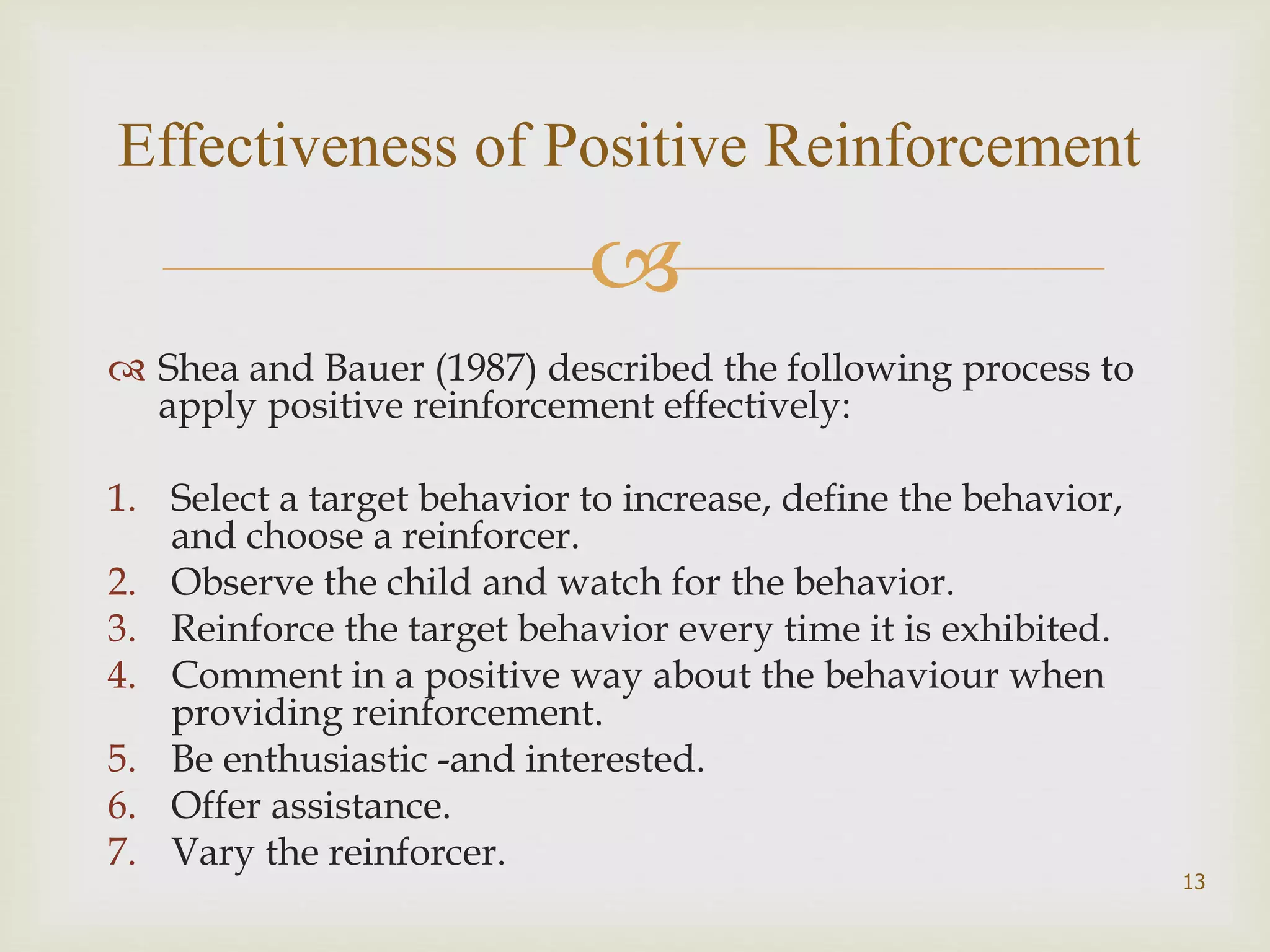 Learning Principles For Behaviour Modification Pptx