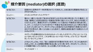 ýҪ (mediator)xk (Z)
16
ԥ: ӛh줿˼Υǩ`ҊƤޤȤ돊vBԤ뤳
狼ޤ
` ɤʤȤ狼äǤ
ԥȣ lһwˤȤˡ˽Ϥ郎ޤޤȤƤ򤷤ƤϤˡ
ᡢҪʤȤΤԒʤԤǳ˸ߤäǤʤԒ
ä褦ˡҪʥͥƥ֤±ˤĤԒʤԤ5⤢ޤ
ơäߤƤޤȤϡ˽ԷֱλȤ
ȡʤäȤ˱Ȥ٤ơݥƥ֤ʤȤԒʤʤԤ2ߤʤޤ
ޤǤοȤȤ⺬ơҪʻԒh{⥹å
Τ褦Ǥ
` ͥƥ֤Ԓ}ԒʤʤΤϤ狼äƤޤݥƥ֤ʤȤˤĤƤ
ȤΤϥåǤϿʤȤʤǤ͡ɤȣ˽Ϻ
򤷤ƤǤ礦ͣ
ԥȣ ɤʤǤ礦͡ǤϡԒΤۤ@󤭤Τǡʼޤ
ߤޤ礦äԔ󤬤褦˼ޤ줬ġɤ줯
lȤ𤳤äƤΤäע⤷ƤߤƤߤޤ礦
` äƤߤޤ
 
