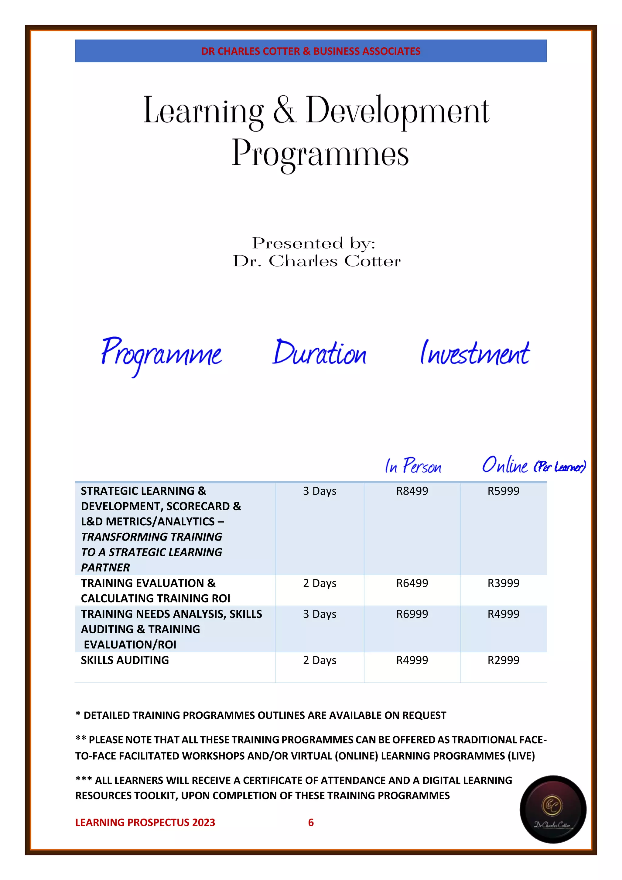 Learning Prospectus_Dr Charles Cotter_2023.pdf