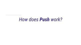 How does Push work?
 