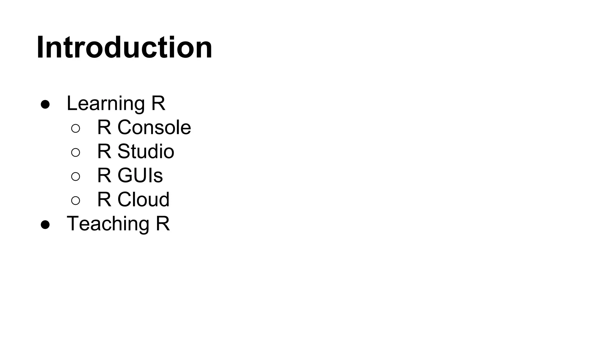 Learning R and Teaching R | PDF | Technology & Computing