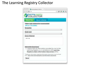 The Learning Registry Collector
 