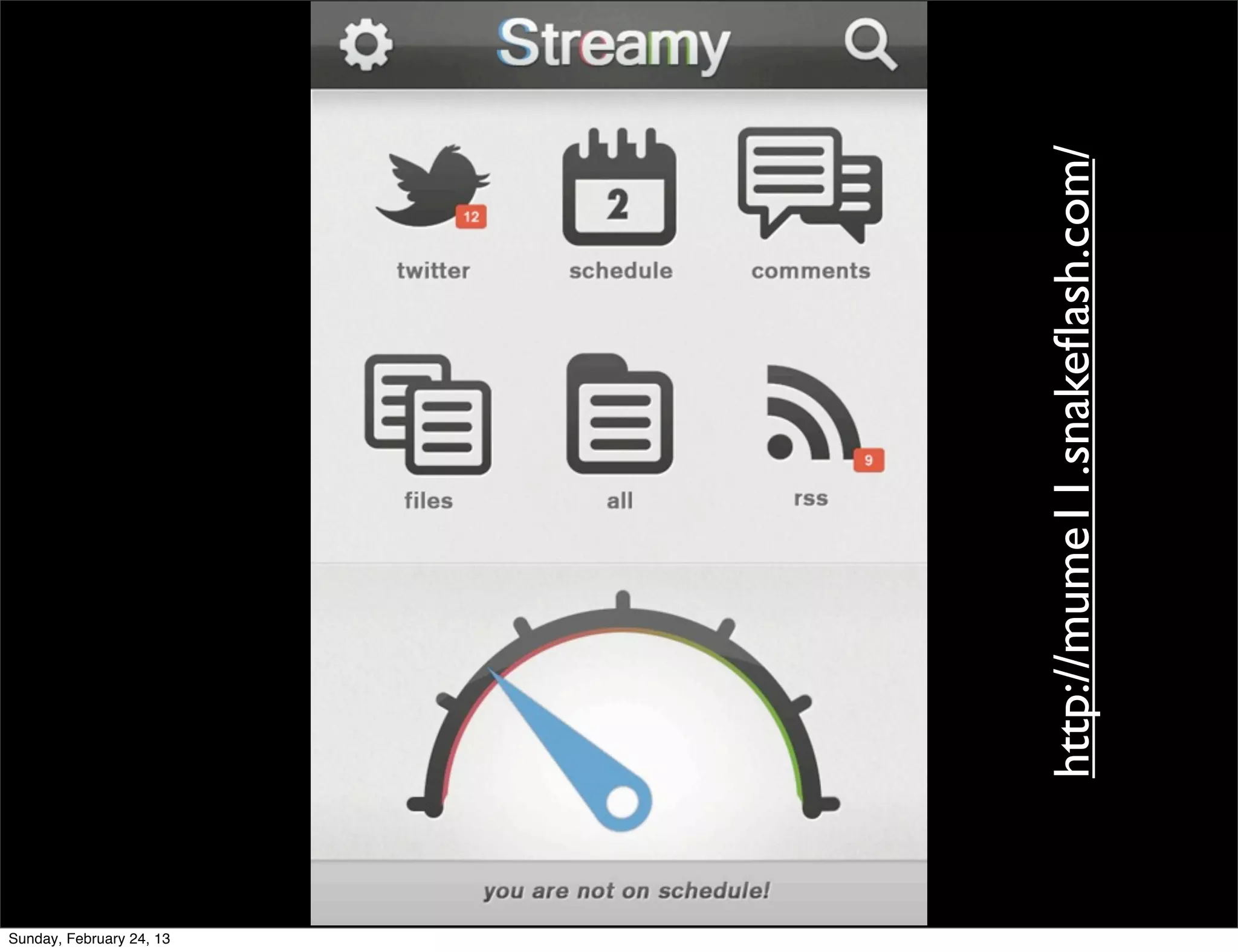 Sunday, February 24, 13
                          13




                               http://mume11.snakeﬂash.com/
 