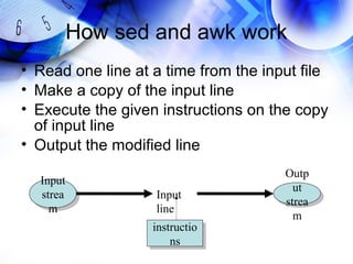 Learning sed and awk | PPT