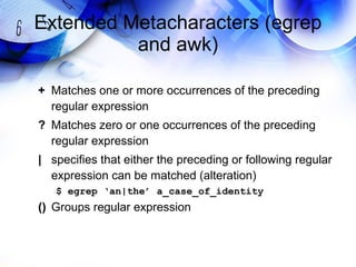 Learning sed and awk | PPT