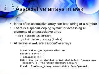 Learning sed and awk | PPT