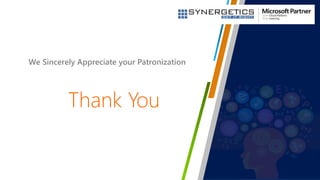 Thank You
We Sincerely Appreciate your Patronization
 