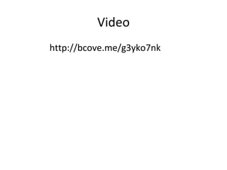 Video
http://bcove.me/g3yko7nk
 
