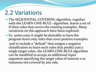 Learning set of rules | PPTX