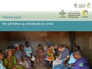 Potential learning sites for climate smart cocoa in Ghana