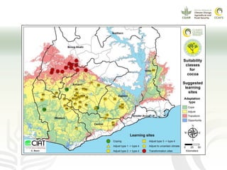 Potential learning sites for climate smart cocoa in Ghana