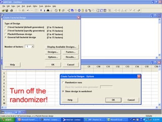 Turn off the
randomizer!
 