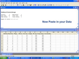 Now Paste in your Data
 