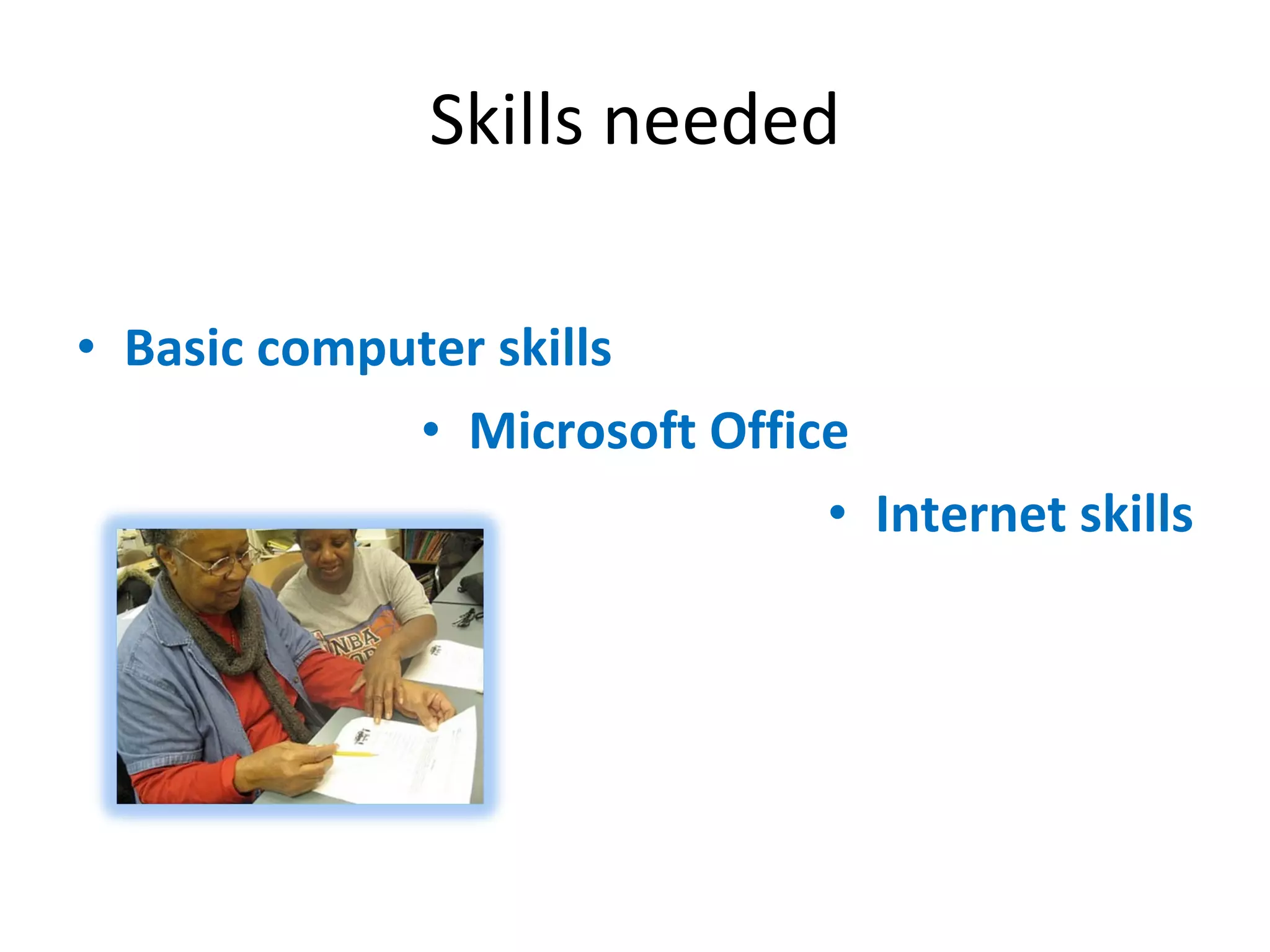 Computer skills for the job seeker | PPT