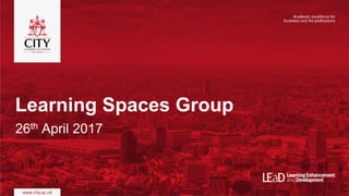 Learning Spaces Group
26th April 2017
 