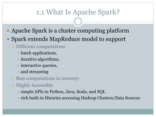 Learning spark ch01 - Introduction to Data Analysis with Spark | PPTX