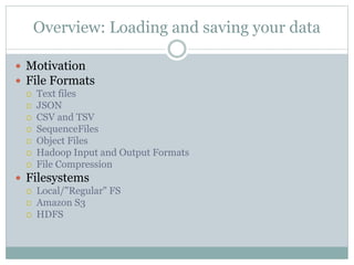 Learning spark ch05 - Loading and Saving Your Data | PPTX