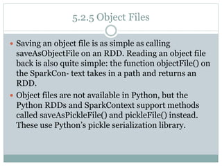 Learning spark ch05 - Loading and Saving Your Data | PPTX