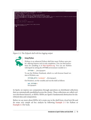 Ipython From Shell Learning Spark- Lightning-Fast Big Data Analysis -- Holden Karau, Andy ...