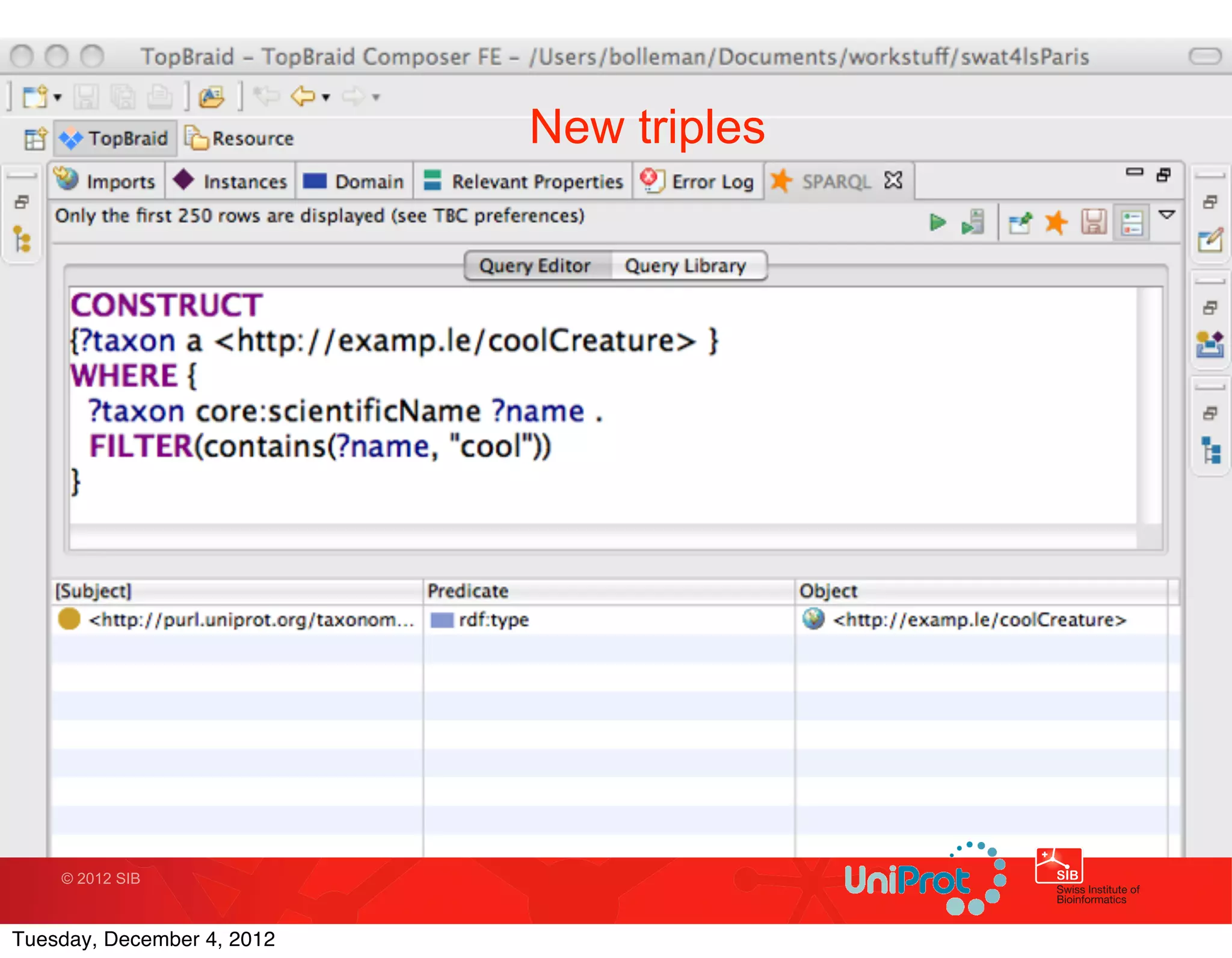 New triples




    © 2012 SIB



Tuesday, December 4, 2012
 