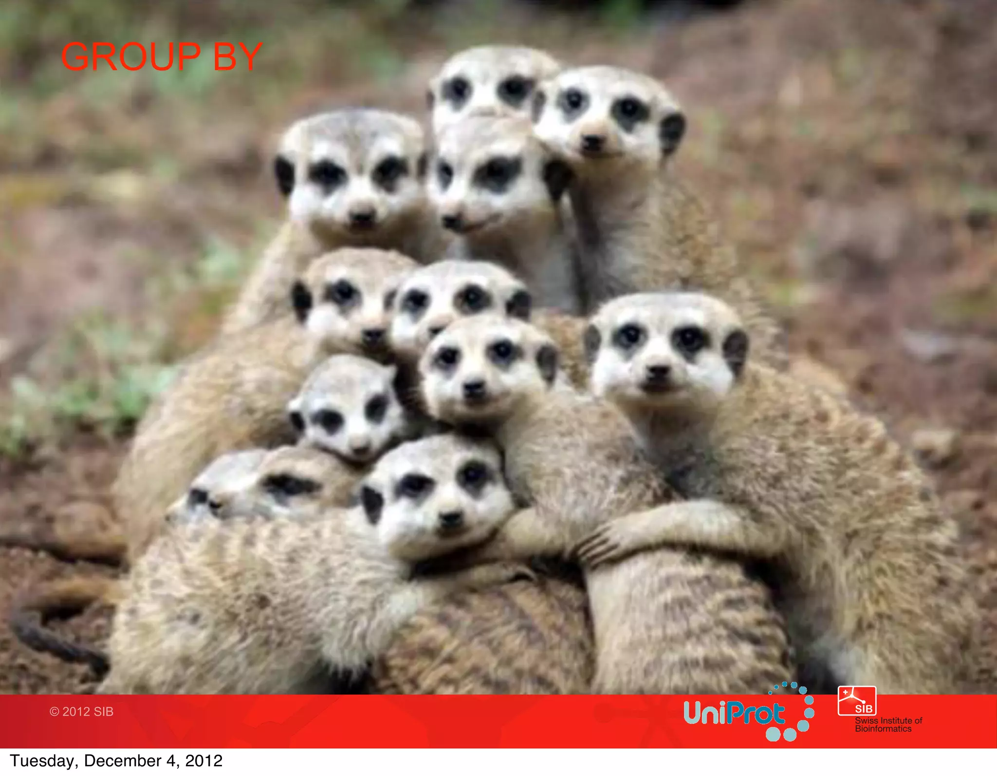 GROUP BY




    © 2012 SIB



Tuesday, December 4, 2012
 