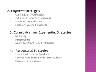 Learning strategies | PPTX